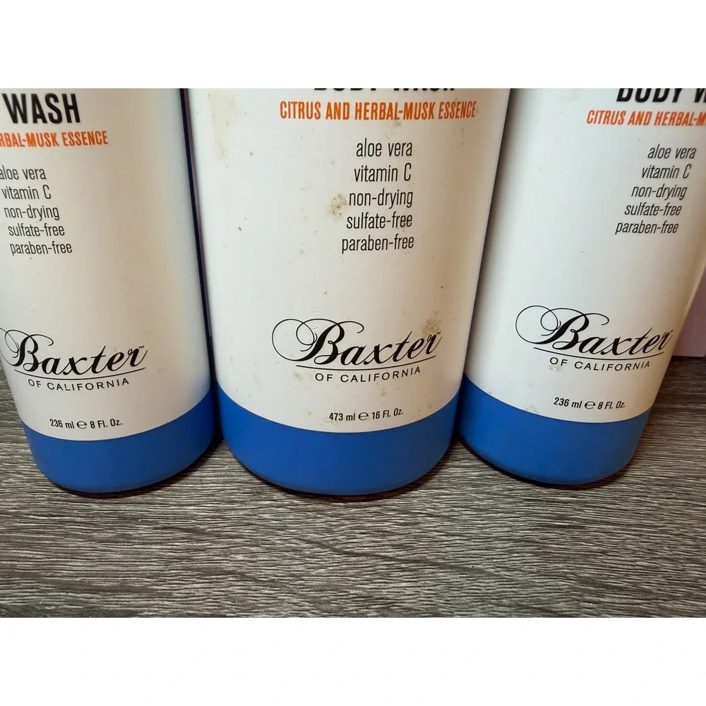 Baxter of California Invigorating Body Wash Citrus‎ Herbal Musk men's care set